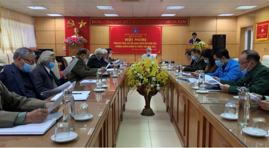 Hội Hữu nghị Việt Nam - Lào tỉnh tổ chức Hội nghị tổng kết công tác đối ngoại nhân dân năm 2021, triển khai nhiệm vụ trọng tâm năm 2022